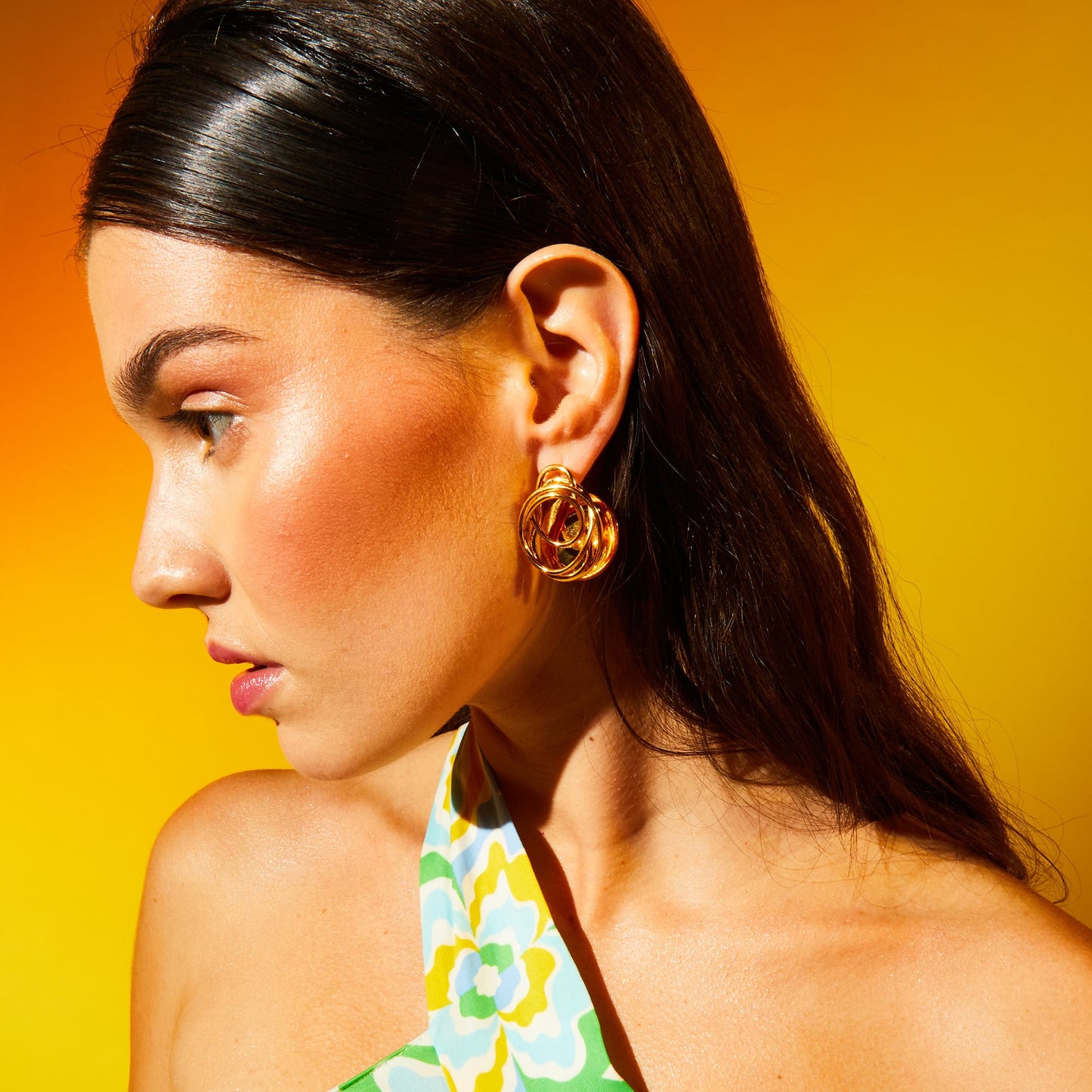 BOUCLES D'OREILLES ARA VERMEIL