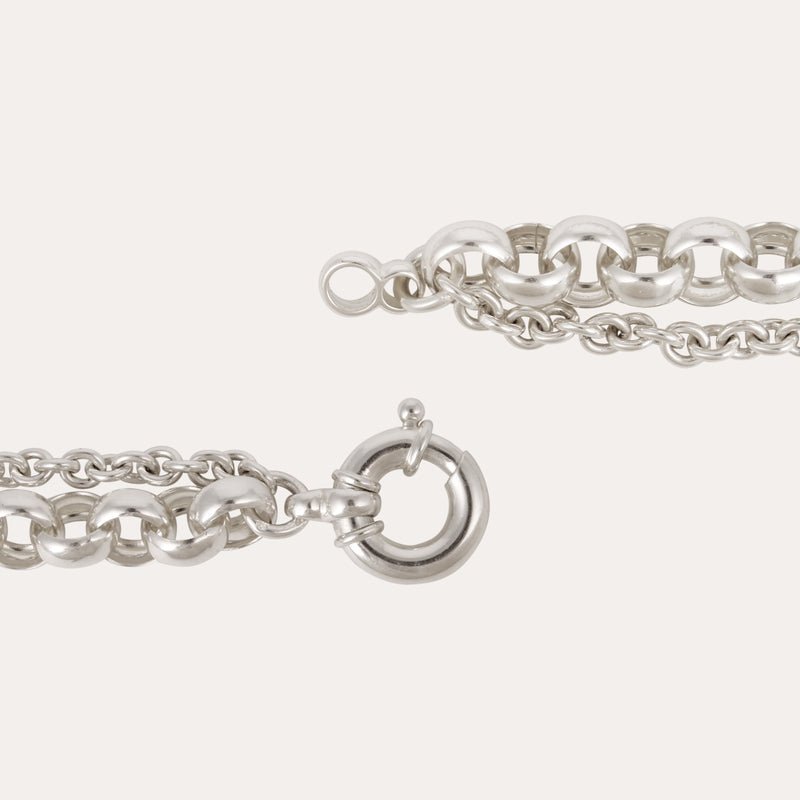 COLLIER MAILLE ARGENT MASSIF